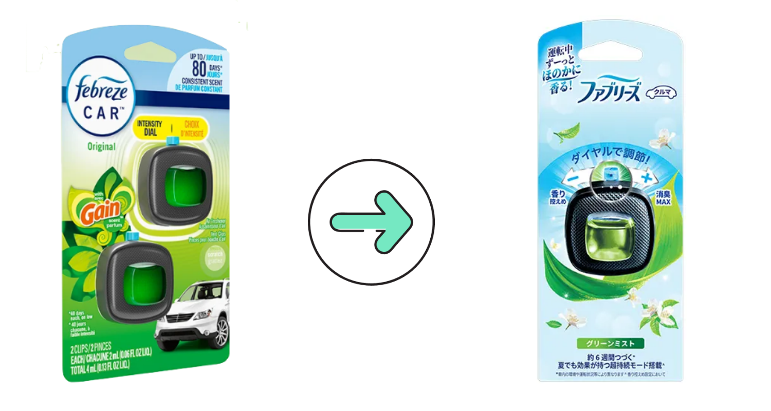 Febreze Car（アメリカ → 日本）