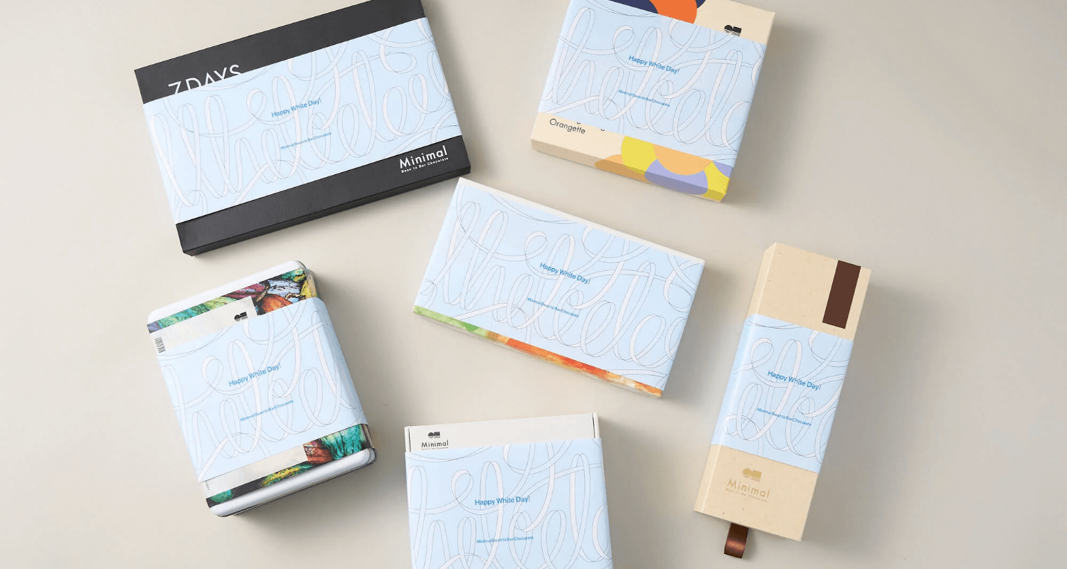 Minimal ホワイトデーラッピング