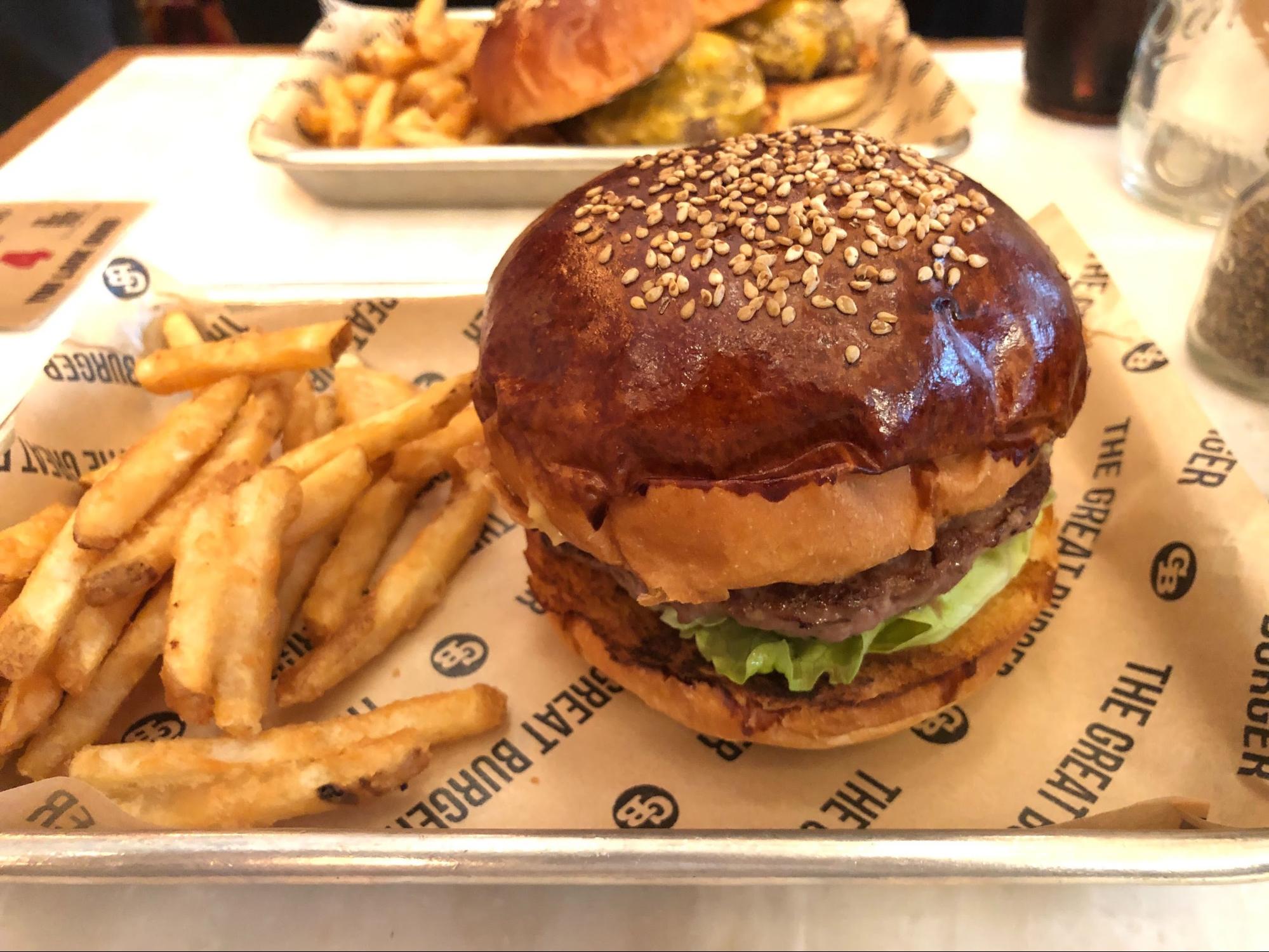 ガチなタイプのハンバーガー
