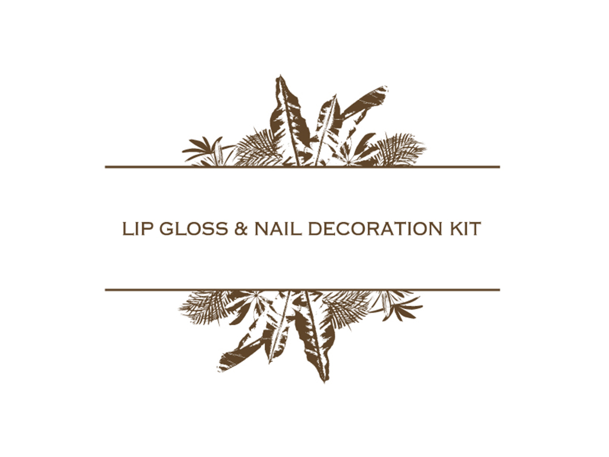 LIPGLOSS&NAIL DECORATION KIT<br>パッケージデザイン パッケージデザイン 