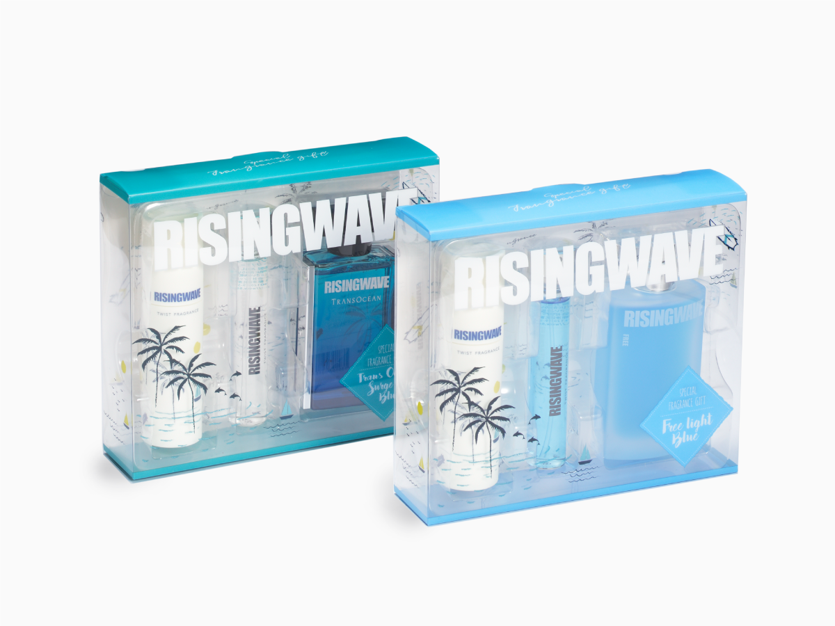 RISINGWAVE Twisted fragrance coffret パッケージデザイン パッケージデザイン 