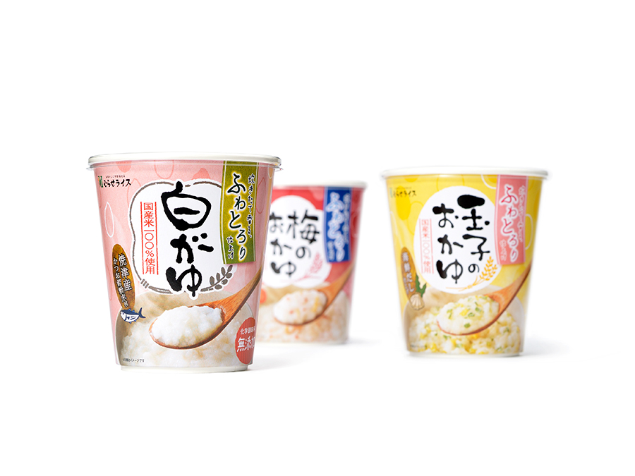 炊きたて香るお粥シリーズ パッケージデザイン パッケージデザイン 
