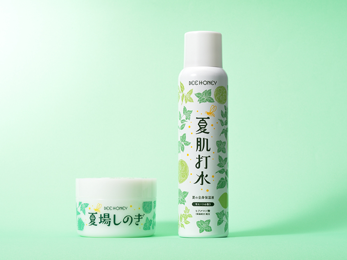 BEE HONEY 夏場しのぎ・夏肌打水 パッケージデザイン パッケージデザイン 