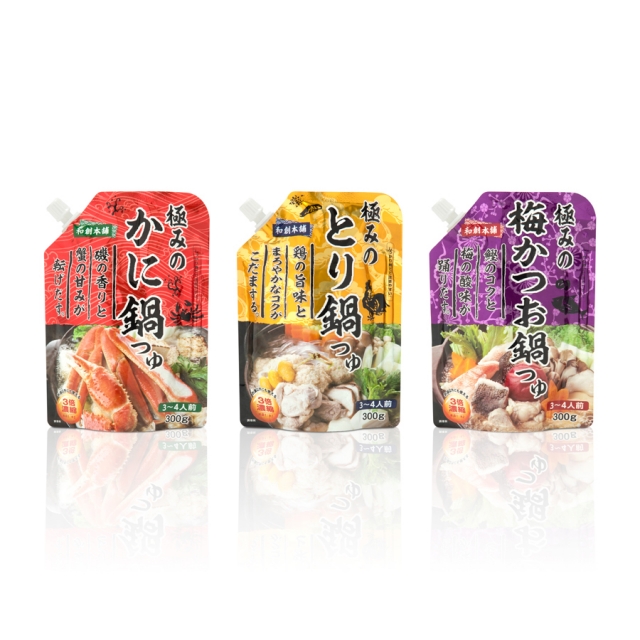 三井食品株式会社三井食品 「鍋つゆ」シリーズ パッケージデザイン