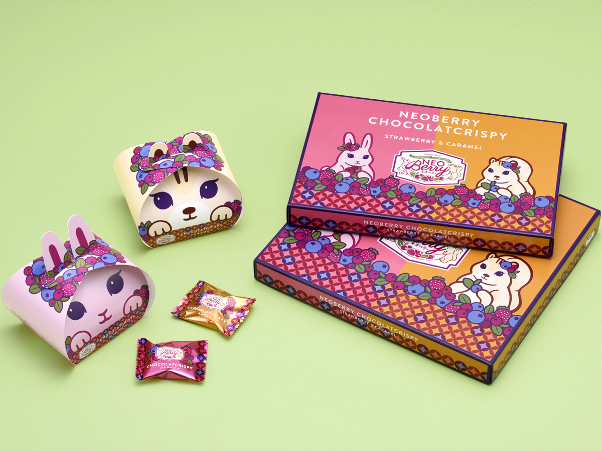 ネオベリー ショコラクリスピーパッケージデザイン パッケージデザイン 