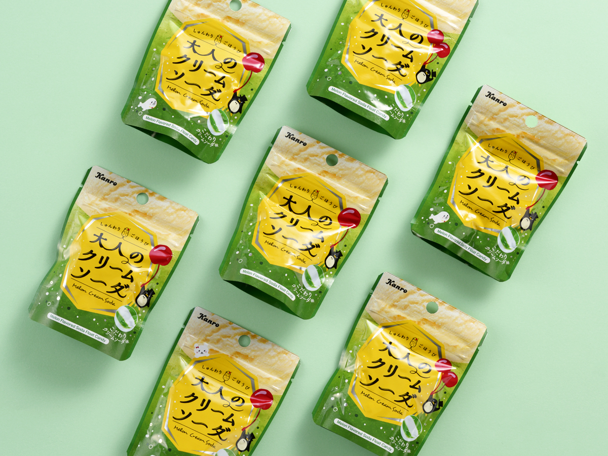 大人のクリームソーダ パッケージデザイン パッケージデザイン 