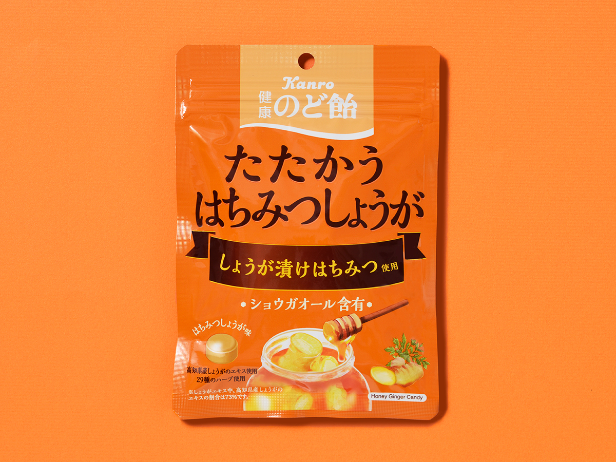 健康のど飴 たたかうはちみつしょうが 食品 飲料 パッケージデザイン会社 株式会社t3デザイン 東京都渋谷