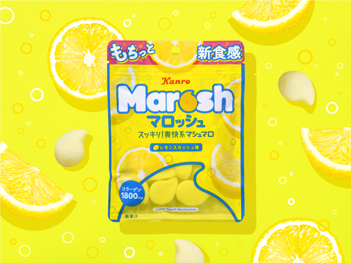 Marosh マロッシュ グレープソーダ味/レモンスカッシュ味 パッケージデザイン パッケージデザイン 