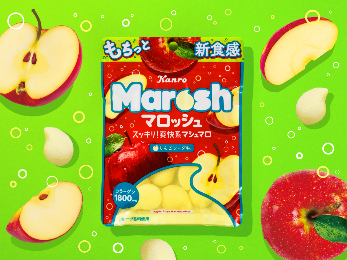 Marosh マロッシュ りんごソーダ味パッケージデザイン パッケージデザイン 