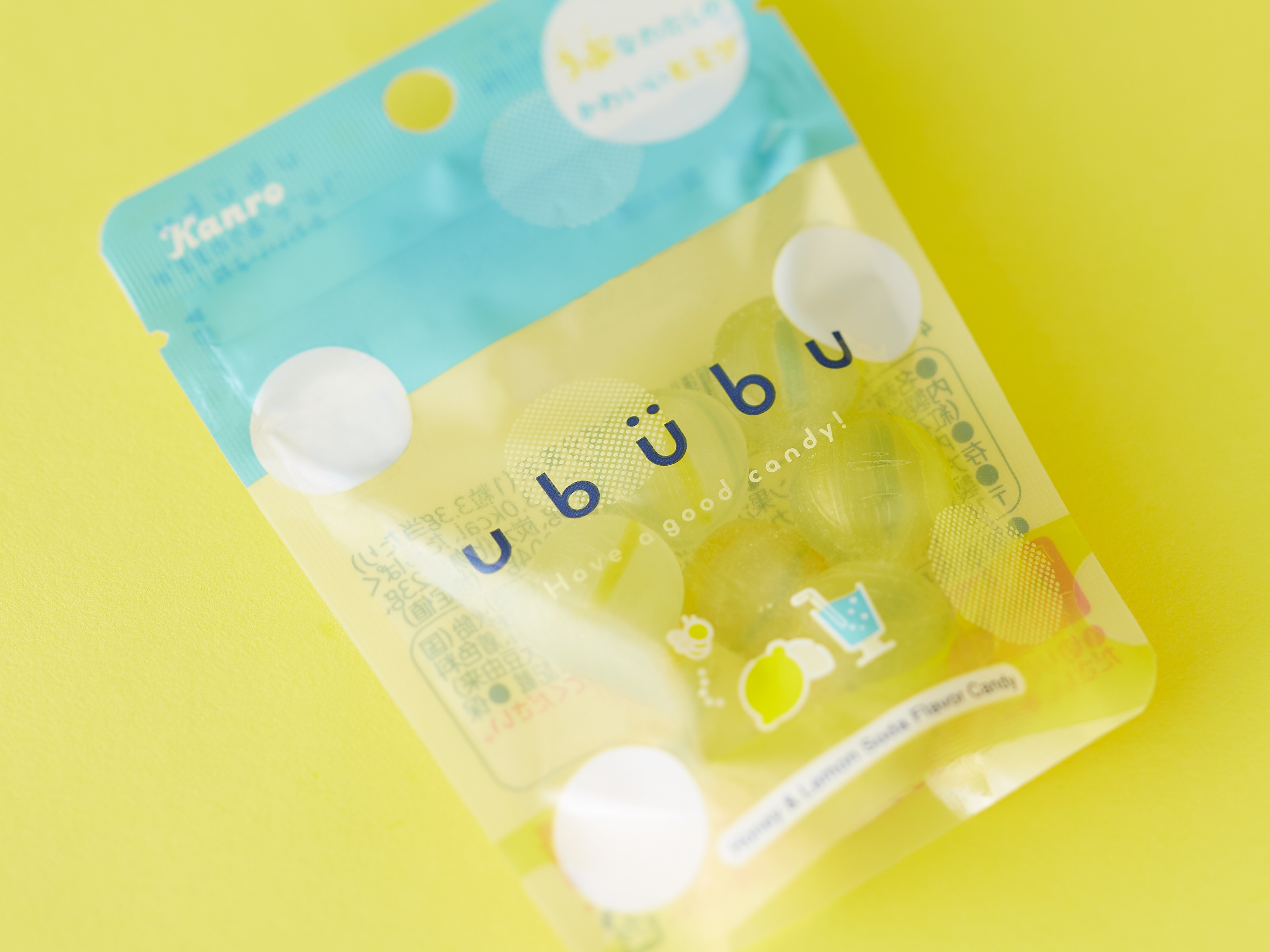ububuキャンディ ハニーレモンソーダ味パッケージデザイン パッケージデザイン 