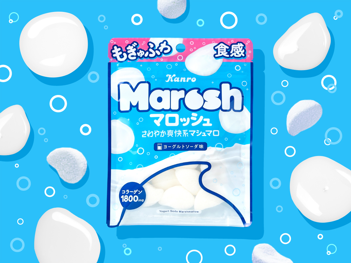 マロッシュヨーグルトソーダ味<br>パッケージデザイン パッケージデザイン 