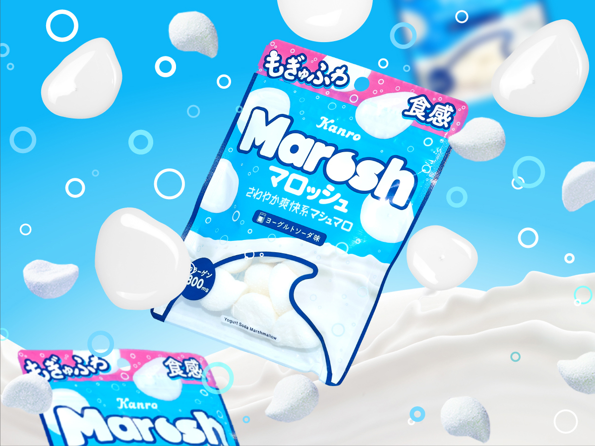 Marosh マロッシュ ヨーグルトソーダ味  パッケージデザイン パッケージデザイン 