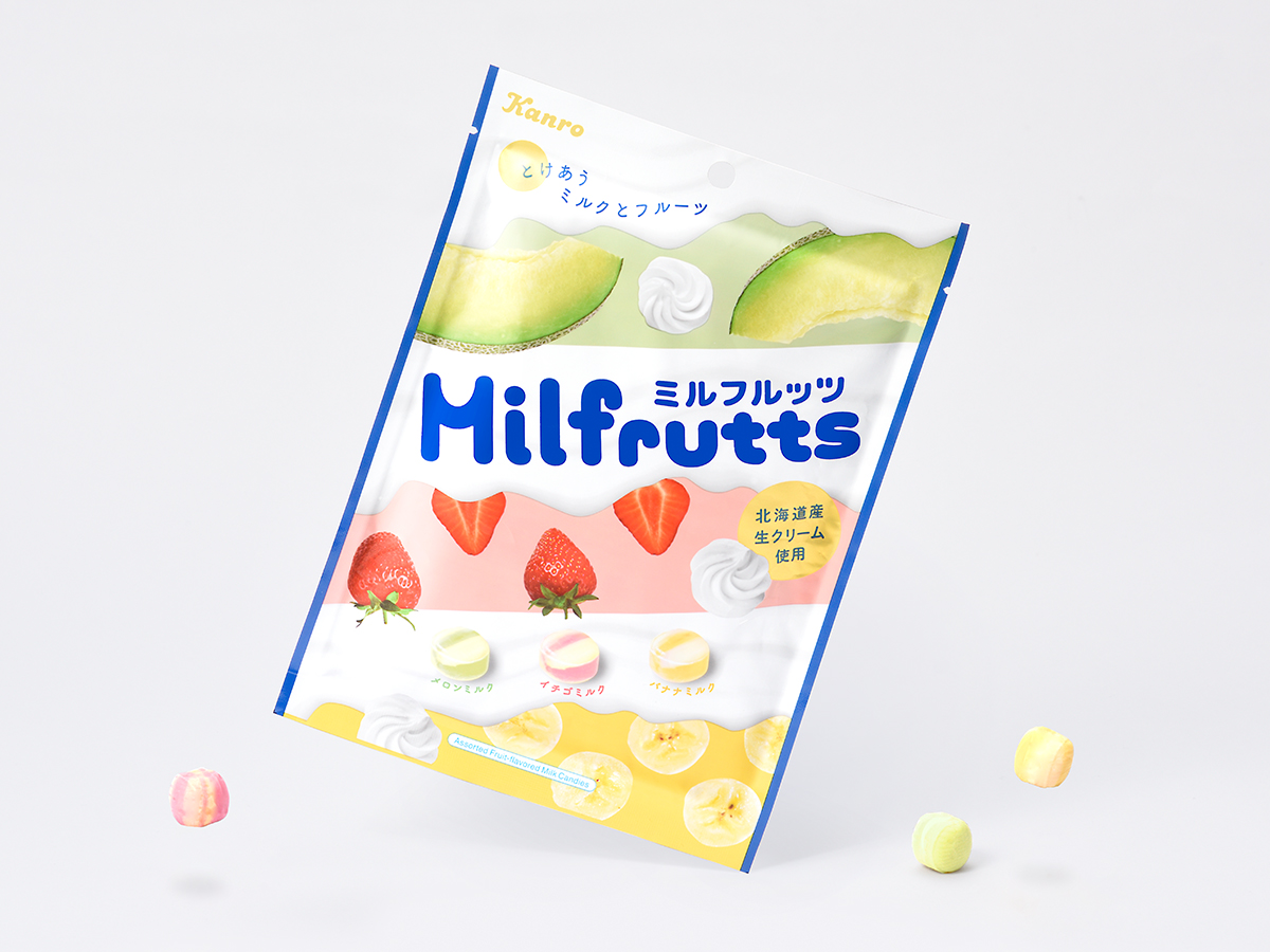 ミルフルッツ キャンディパッケージデザイン パッケージデザイン 