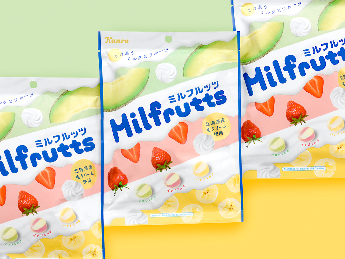 ミルフルッツ キャンディパッケージデザイン パッケージデザイン 