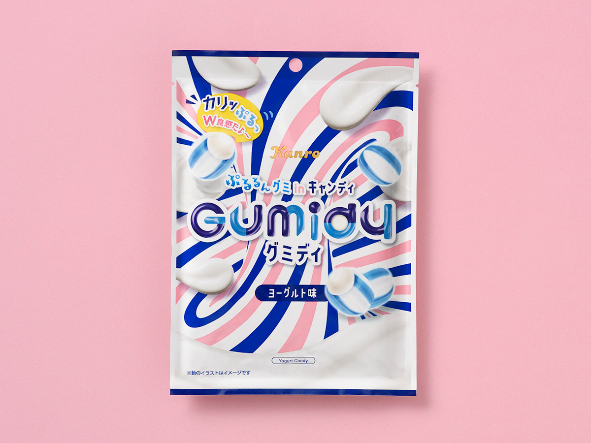 グミディ ヨーグルト味パッケージデザイン パッケージデザイン 