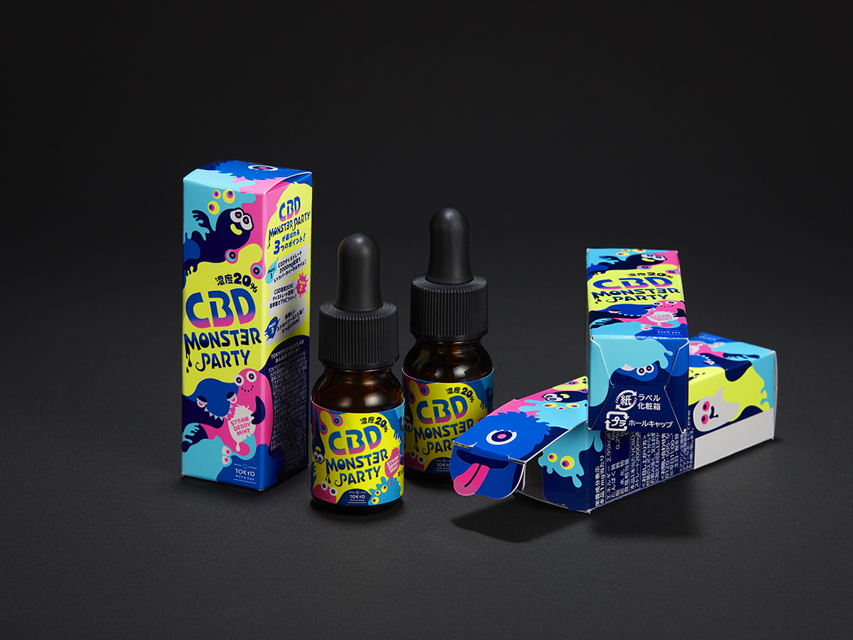 CBD モンスターパーティーパッケージデザイン パッケージデザイン 